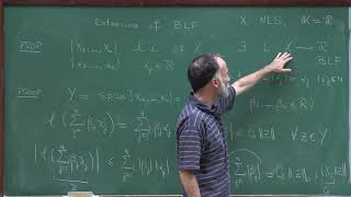 Doctorate program: Functional Analysis - Lecture 13: Extension of bounded linear functionals...
