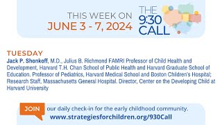 Jack P. Shonkoff, M.D. on The 9:30 Call