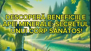 DESCOPERĂ BENEFICIILE APEI MINERALE: SECRETUL UNUI CORP SĂNĂTOS!