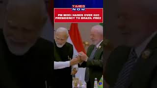 PM Modi Hands Over G20 Presidency To Brazilian President #shorts