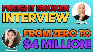 Freight Broker Success Interview: From Zero to $4 Million as A FEMALE Freight Broker!