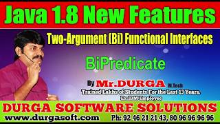 Java 8 New Features| | BiPredicate || by Durga Sir