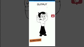 Chhota Bheem Sketch usung Python Tutle Graphics on Python Programming #shorts #coding #python #viral