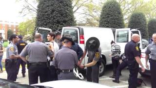 DivestUMW protesters taken to Rappahannock Regional Jail