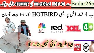 Hotbird 4 Feet Dish Setting | Hotbird 13e Letest Update