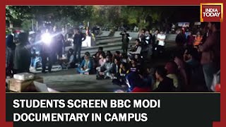 Students Screen BBC Modi Documentary In Campus, Cops Claims No Complaint Filed Over Screening