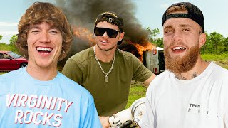 Destroying Cars with Jake Paul and Whistlin Diesel!