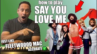 ❤️ Learn To Play Piano | SAY YOU LOVE ME by FLEETWOOD MAC | Accurate Lesson | Correct Sheets ✅