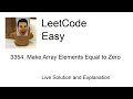 3354. Make Array Elements Equal to Zero (Leetcode Easy)