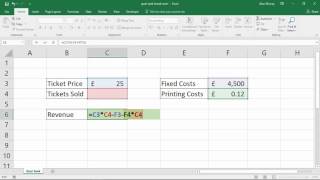 Use Goal Seek to Calculate Break Even Analysis in Excel