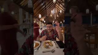 Trying seafood & other meats.😂 #youtube #youtubeshorts #maldives #seafood #meat