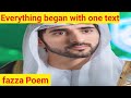 everything begin with one text| fazza Poem| fazza Poems English translate|fazza Poems|new fazza Poem