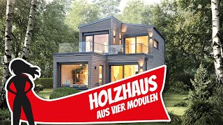 Holzhaus aus XXL-Bausteinen: Variabel geplant und schnell aufgebaut! Haustour Modulhaus Sonnleitner