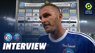 Interview de fin de match : RC STRASBOURG ALSACE - PARIS SAINT-GERMAIN (1-1) / 2022-2023