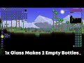 how to make an empty bottle in terraria quick tutorial