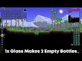 how to make an empty bottle in terraria quick tutorial