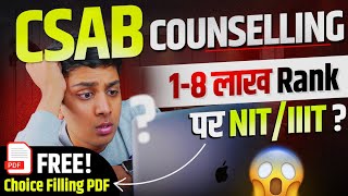 CSAB Counselling 2024: *FREE* Choice Filling PDF🔥| Shocking Cutoff😱