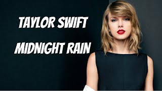 Taylor Swift - Midnight Rain Lyrics