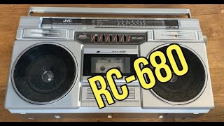 JVC RC-680V Vintage Boombox. First Look Before Restoration. Rare Radio Cassette.