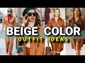 Stylish Beige Skirt Blouse & Pants Outfit Ideas|How to Wear Beige color for spring summer 2022