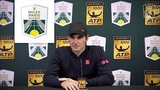 Press conference : Roger Federer after his defeat against Novak Djokovic | Rolex Paris Masters
