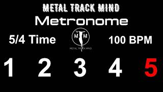 Metronome 5/4 Time 100 BPM visual numbers