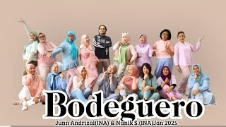 Bodeguero Linedance || Jun Andrizal(INA) \u0026 Nunik S.(INA)Jan 2025|| beginner || Dancing Queen