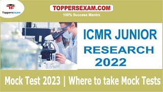 ICMR JUNIOR RESEARCH FELLOW Mock Test 2023 | Where to take Mock Tests | Update Syllabus \u0026 Patternl