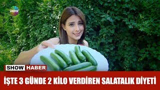 İşte 3 günde 2 kilo verdiren salatalık diyeti