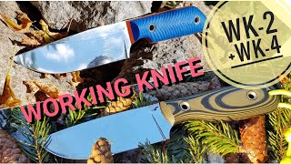 Обзор ножа Working Knife WK-2 / Воркингкнайф ВК 2 тест на продуктах / Forester тест workingknife