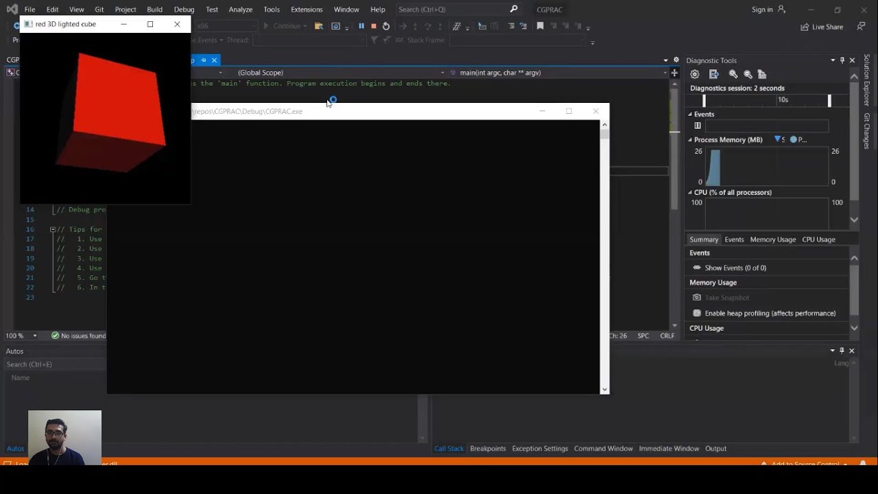 OpenGL Integration In Visual Studio - YouTube