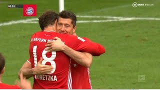 Robert Lewandowski Hat-rick goal vs Frankfurt | Bayern Munich vs Frankfurt | 3-0 |