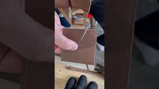 How to saddle stitch leather