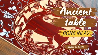 Bone inlay table made with ancient and beautiful art technique | handmade art of China