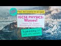 IGCSE Physics: Waves 10: Speed, Wavelength, Frequency