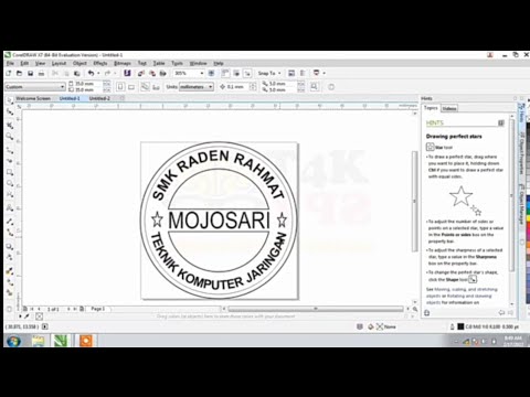 Tutorial Cara Membuat Desain Logo Sederhana Di Coreldraw - YouTube