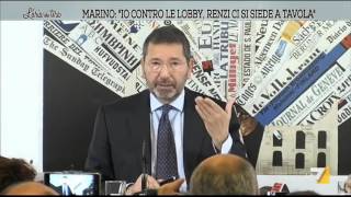 Marino: 'Renzi con le lobby di potere'