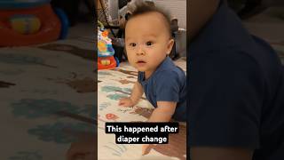 换完尿布发生了这 This happened after diaper change