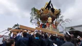 北条節句祭　宵宮　市村　勅使塚　屋台差し上げ