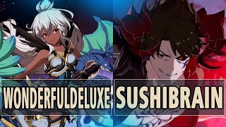 GBVS: Wonderfuldeluxe (Zooey) Vs Sushibrain (Avatar Belial) | High Level Gameplay.