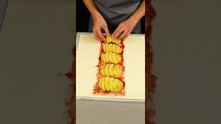 Dessert in 5 minutes! Just puff pastry and apples