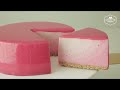 노오븐 옴브레 딸기 치즈케이크 만들기 no bake ombre strawberry cheesecake recipe cooking tree