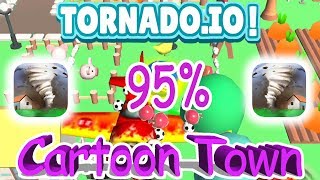 NEW SOLO RECORD (95%) ON CARTOON TOWN IN TORNADO.IO