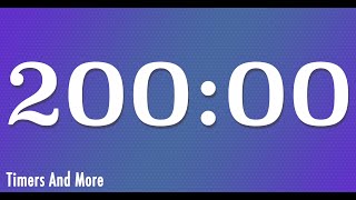 200 Minute Timer | Countdown with Alarm