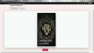 Flashcard Maker | ReactJs App | Almabetter