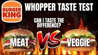 BLIND TASTE TEST - BURGER KING WHOPPER VS IMPOSSIBLE WHOPPER - CAN YOU TELL THE