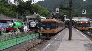 【大井川鐵道】真夏の16000系臨時急行列車左側車窓 金谷～新金谷～家山～川根温泉笹間渡～千頭 17 July 2017