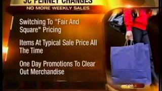 JC Penney slashes sales.