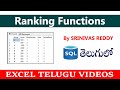 SQL Interview Question in Telugu: Ranking Functions (RANK, DENSE_RANK)