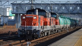 DD51 889号機+DD51 825号機(5380レ) 清洲駅通過